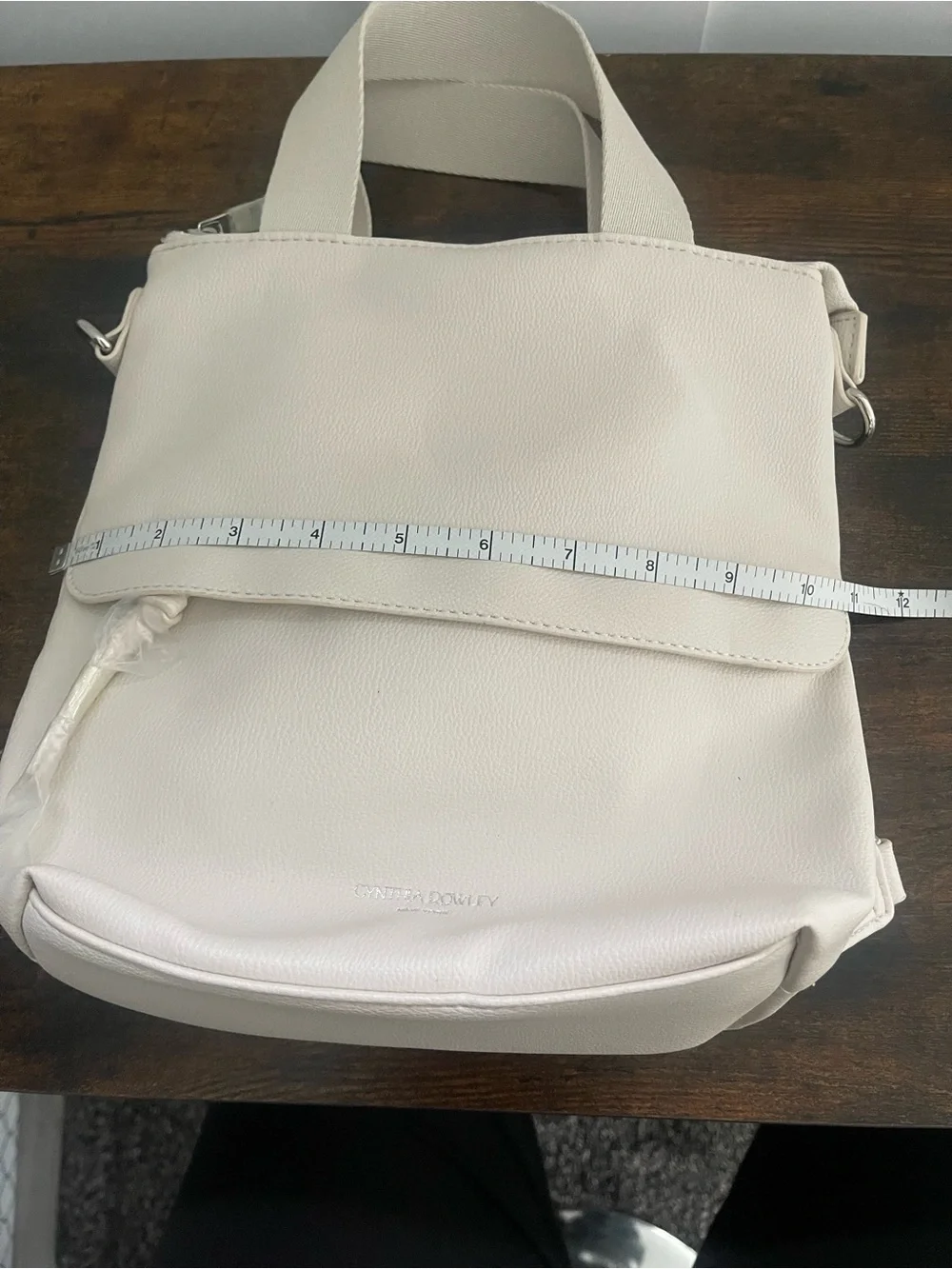 Cynthia Rowley Cream Convertible Tote Backpack